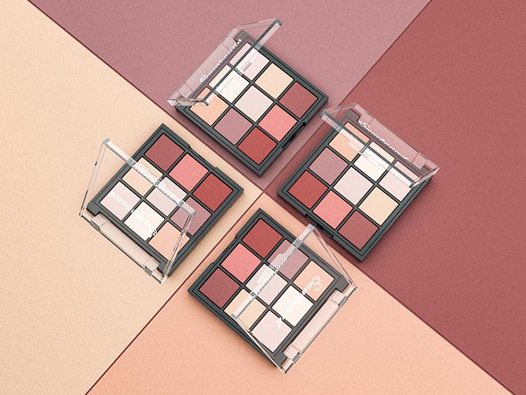 九宮格透明蓋眼影盤(pán)包裝注塑件