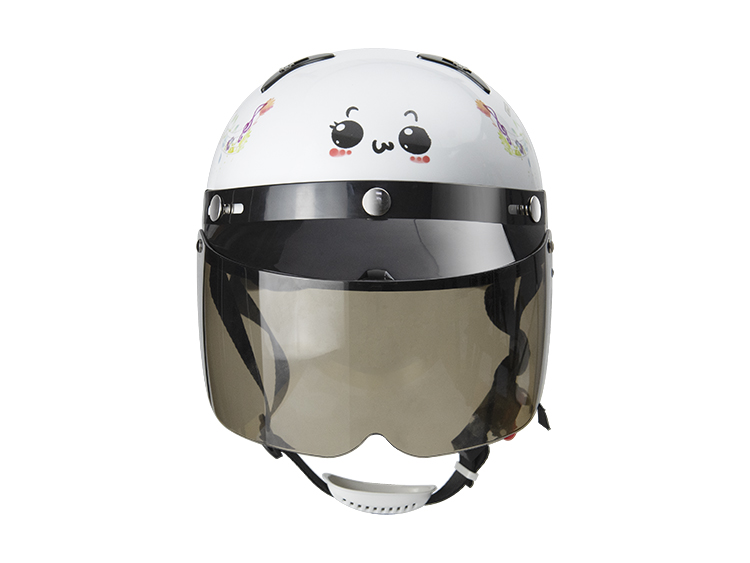 廠家批發(fā)電動(dòng)車兒童頭盔安全帽半盔