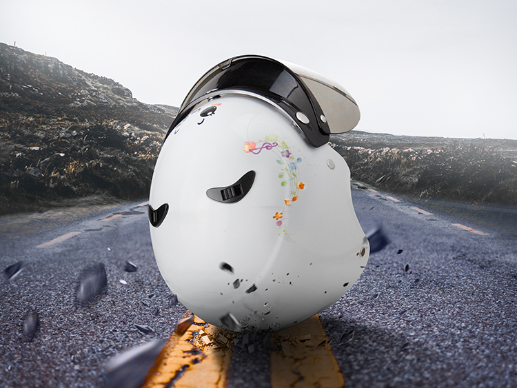 廠家批發(fā)電動(dòng)車兒童頭盔安全帽半盔